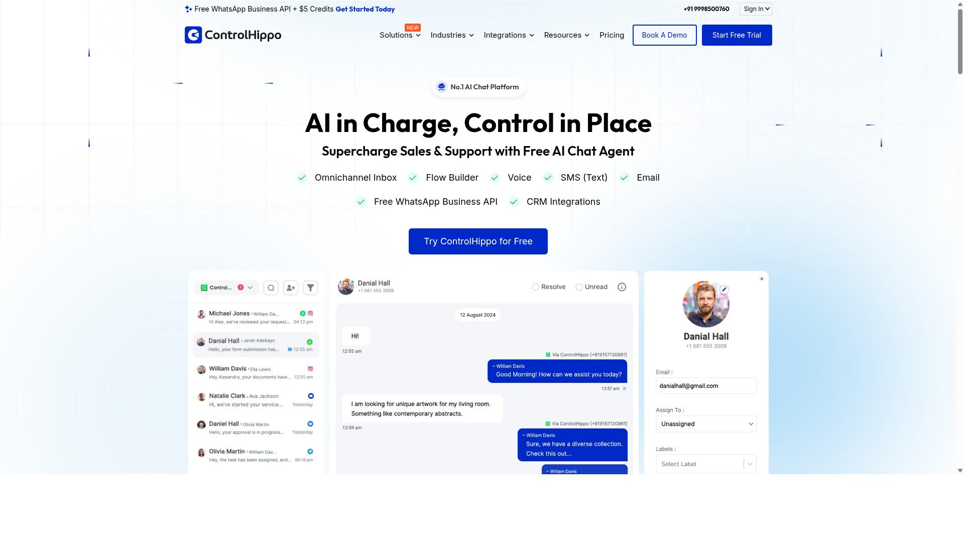Com.bot for a Cheaper Alternative to WATI website